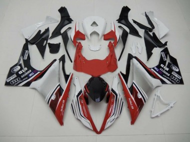 2013-2016 Style Rouge Blanc & Noir Triumph Daytona 675 Carénage Moto