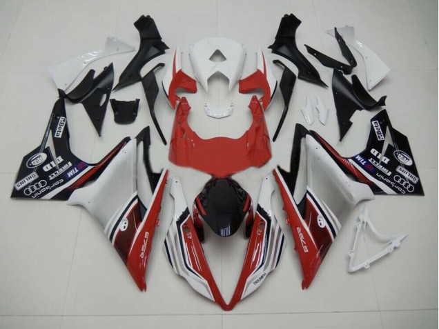2013-2016 Style Rouge Blanc & Noir Triumph Daytona 675 Carénage Moto 2013-2016 Style Rouge Blanc & Noir Triumph Daytona 675 Carénage Moto