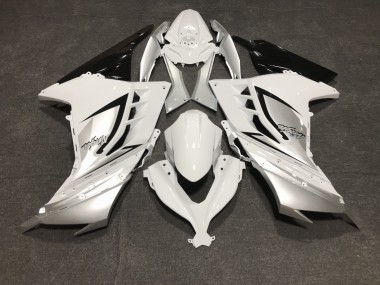 2013-2018 Blanc Brillant & Argent Kawasaki Ninja 300 Carénage Moto