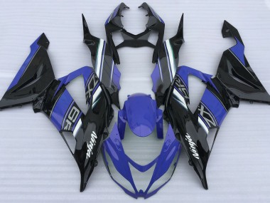 2013-2018 Bleu Brillant & Noir Kawasaki ZX6R Carénage Moto
