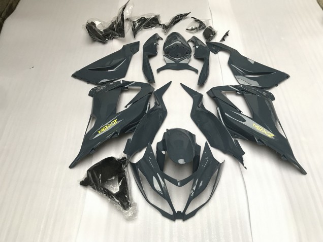 2013-2018 Gris Brillant Kawasaki ZX6R Carénage Moto 2013-2018 Gris Brillant Kawasaki ZX6R Carénage Moto