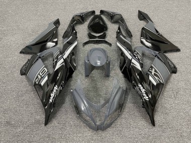 2013-2018 Gris Brillant & Noir Kawasaki ZX6R Carénage Moto