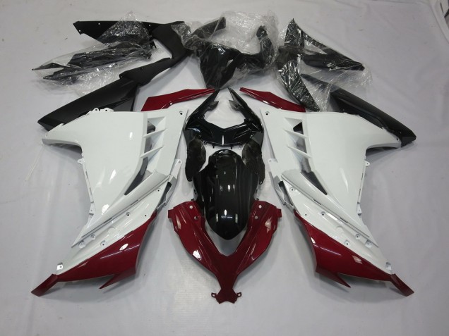 2013-2018 Marron & Blanc Kawasaki Ninja 300 Carénage Moto 2013-2018 Marron & Blanc Kawasaki Ninja 300 Carénage Moto