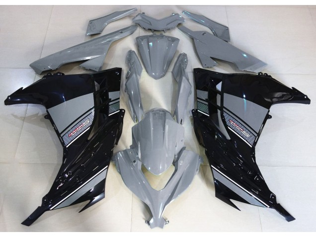 2013-2018 Nardo Gris & Noir Kawasaki Ninja 300 Carénage Moto 2013-2018 Nardo Gris & Noir Kawasaki Ninja 300 Carénage Moto