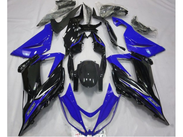 2013-2018 Noir & Bleu Kawasaki ZX6R Carénage Moto 2013-2018 Noir & Bleu Kawasaki ZX6R Carénage Moto