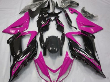 2013-2018 Noir & Rose Kawasaki ZX6R Carénage Moto