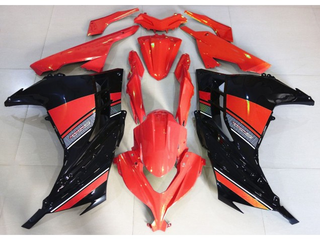 2013-2018 Rouge Bonbon & Noir Kawasaki Ninja 300 Carénage Moto 2013-2018 Rouge Bonbon & Noir Kawasaki Ninja 300 Carénage Moto