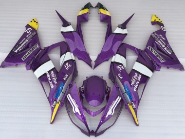 2013-2018 Style De Logo Violet Kawasaki ZX6R Carénage Moto
