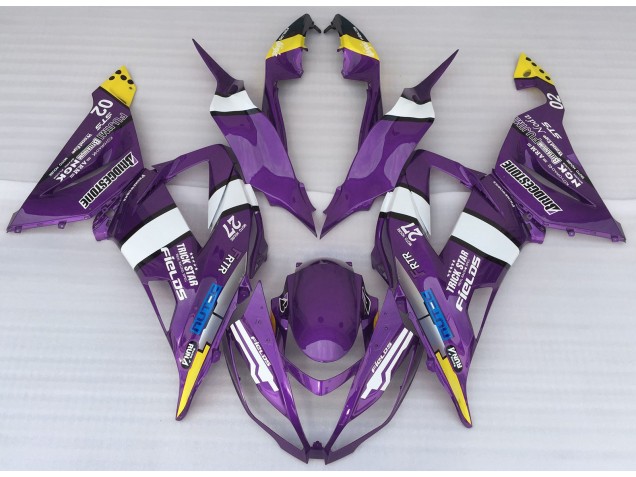 2013-2018 Style De Logo Violet Kawasaki ZX6R Carénage Moto