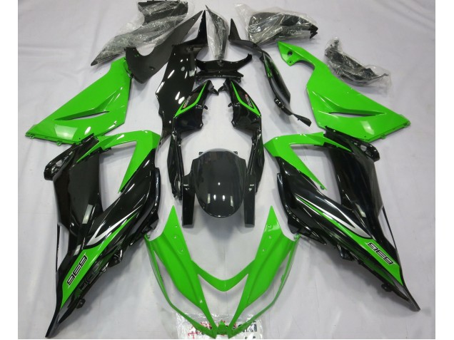 2013-2018 Vert & Noir Kawasaki ZX6R Carénage Moto 2013-2018 Vert & Noir Kawasaki ZX6R Carénage Moto
