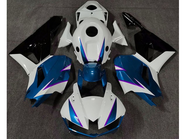 2013-2023 Bleu Brillant Blanc & Violet Honda CBR600RR Carénage Moto 2013-2023 Bleu Brillant Blanc & Violet Honda CBR600RR Carénage Moto