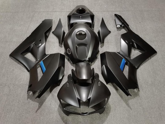 2013-2023 Noir Mat & Bleu Clair Honda CBR600RR Carénage Moto 2013-2023 Noir Mat & Bleu Clair Honda CBR600RR Carénage Moto