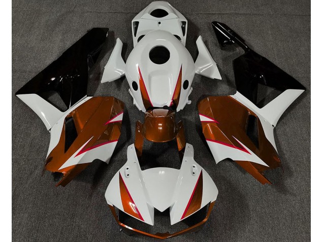 2013-2023 Orange Brillant Blanc & Rouge Honda CBR600RR Carénage Moto 2013-2023 Orange Brillant Blanc & Rouge Honda CBR600RR Carénage Moto