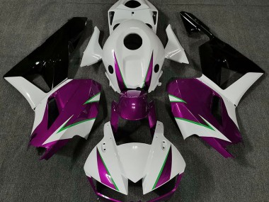 2013-2023 Rose Brillant Blanc & Vert Honda CBR600RR Carénage Moto
