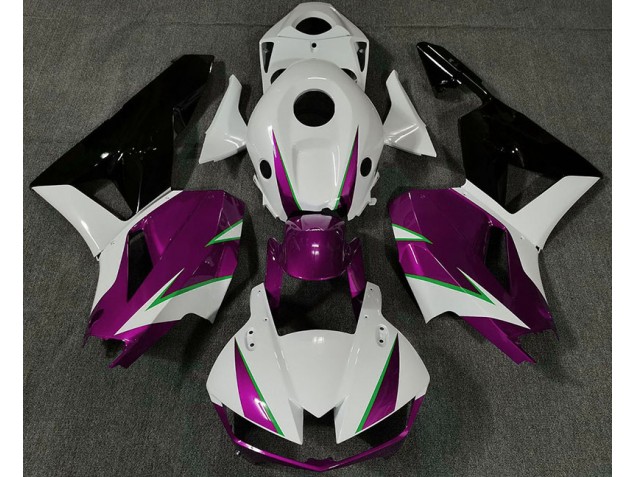 2013-2023 Rose Brillant Blanc & Vert Honda CBR600RR Carénage Moto 2013-2023 Rose Brillant Blanc & Vert Honda CBR600RR Carénage Moto