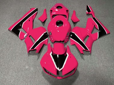 2013-2023 Rose Vif Brillant & Noir Honda CBR600RR Carénage Moto
