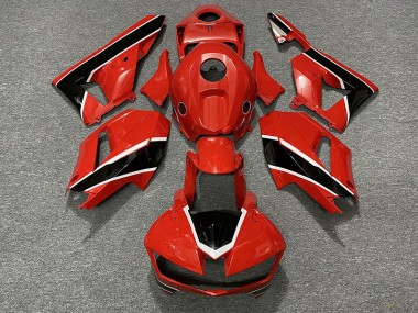 2013-2023 Rouge Brillant Noir & Blanc Honda CBR600RR Carénage Moto