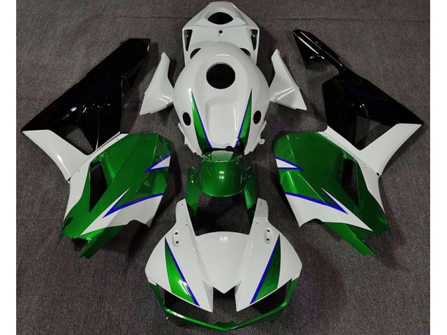 2013-2023 Vert Brillant Blanc & Bleu Honda CBR600RR Carénage Moto 2013-2023 Vert Brillant Blanc & Bleu Honda CBR600RR Carénage Moto