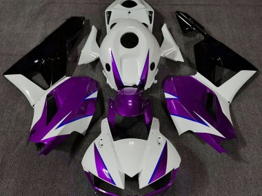 2013-2023 Violet Brillant Blanc & Bleu Honda CBR600RR Carénage Moto