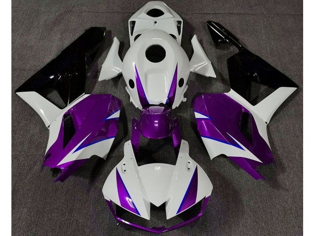 2013-2023 Violet Brillant Blanc & Bleu Honda CBR600RR Carénage Moto 2013-2023 Violet Brillant Blanc & Bleu Honda CBR600RR Carénage Moto