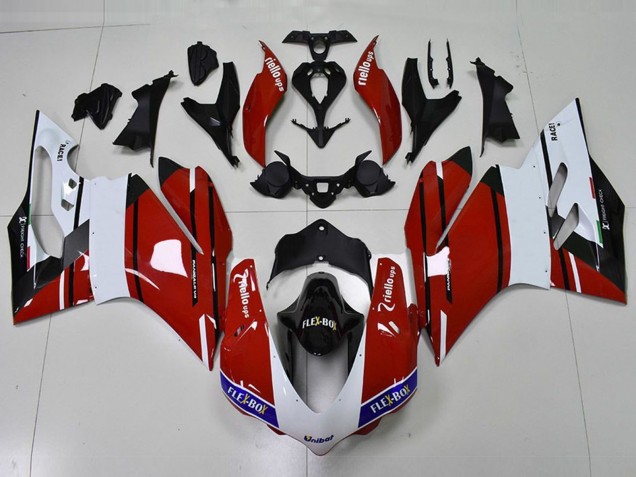 2015-2017 Rouge & Blanc Ducati 959 1299 Carénage Moto 2015-2017 Rouge & Blanc Ducati 959 1299 Carénage Moto