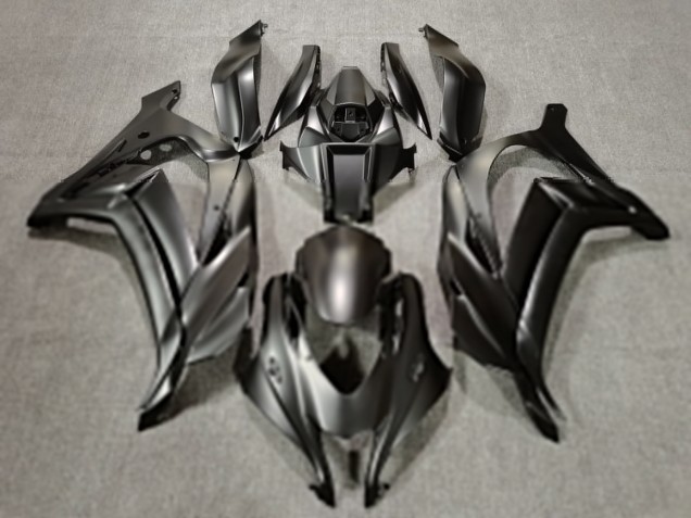 2016-2019 Argent Métal Mat Kawasaki ZX10R Carénage Moto