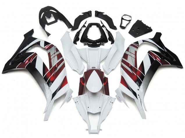2016-2019 Blanc & Argent Kawasaki ZX10R Carénage Moto 2016-2019 Blanc & Argent Kawasaki ZX10R Carénage Moto