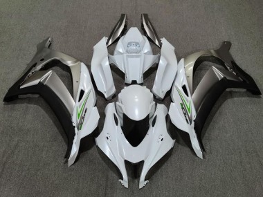 2016-2019 Blanc Nacré & Argent Kawasaki ZX10R Carénage Moto