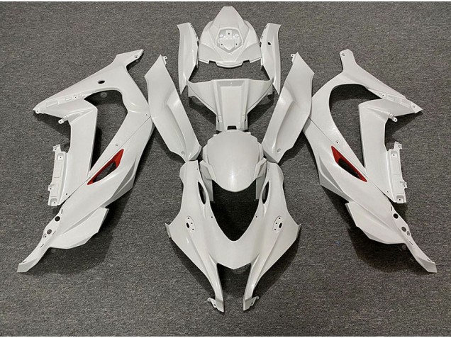 2016-2019 Garniture Rouge Blanc Perle Kawasaki ZX10R Carénage Moto