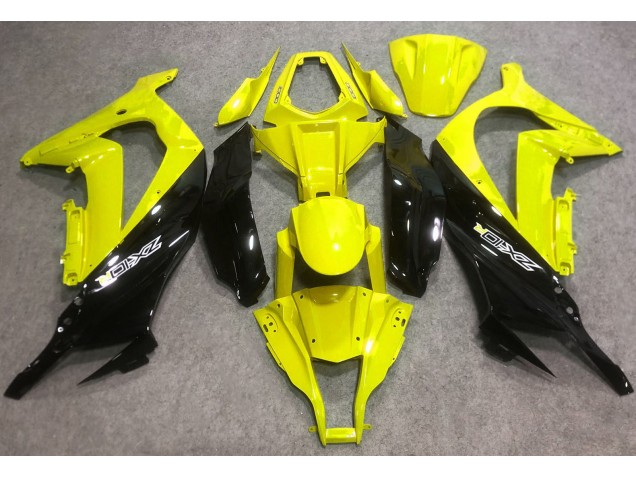 2016-2019 Jaune Brillant & Noir Kawasaki ZX10R Carénage Moto 2016-2019 Jaune Brillant & Noir Kawasaki ZX10R Carénage Moto