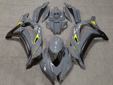 2016-2019 Nardo Gris & Noir Kawasaki ZX10R Carénage Moto