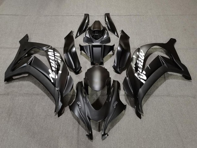 2016-2019 Noir Mat Avec Blanc Kawasaki ZX10R Carénage Moto 2016-2019 Noir Mat Avec Blanc Kawasaki ZX10R Carénage Moto