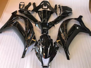 2016-2019 Noir & Or Kawasaki ZX10R Carénage Moto
