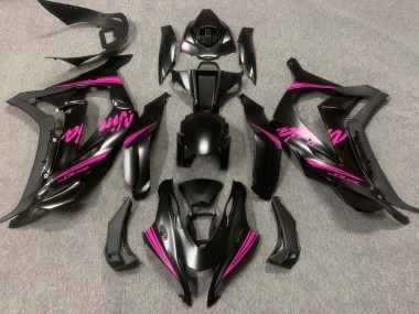2016-2019 Noir Satiné & Rose Kawasaki ZX10R Carénage Moto