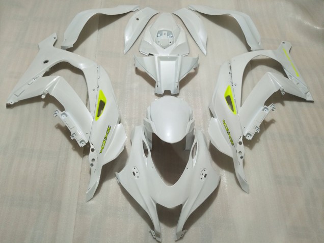 2016-2019 Perle Blanche Kawasaki ZX10R Carénage Moto 2016-2019 Perle Blanche Kawasaki ZX10R Carénage Moto