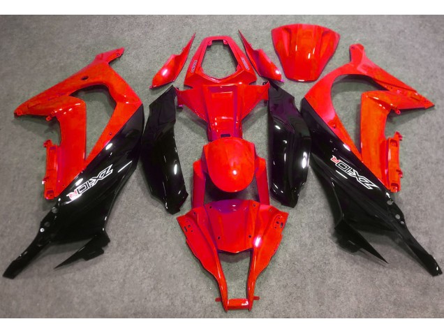 2016-2019 Rouge Brillant & Noir Kawasaki ZX10R Carénage Moto 2016-2019 Rouge Brillant & Noir Kawasaki ZX10R Carénage Moto