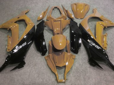 2016-2019 Tan Du Désert & Noir Kawasaki ZX10R Carénage Moto