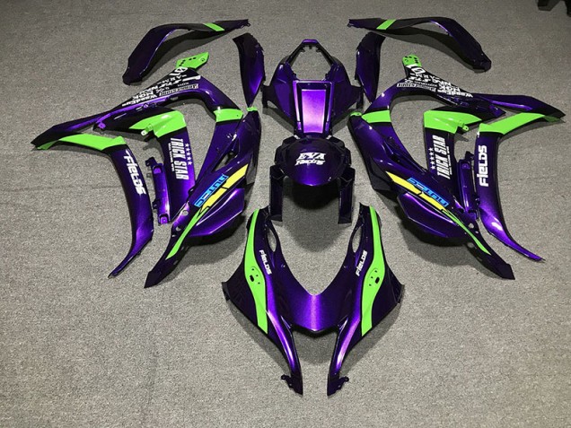 2016-2019 Violet Perle Trickstar Kawasaki ZX10R Carénage Moto 2016-2019 Violet Perle Trickstar Kawasaki ZX10R Carénage Moto