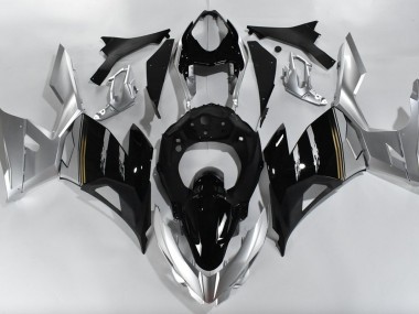 2018-2023 Argent & Noir Kawasaki Ninja 400 Carénage Moto