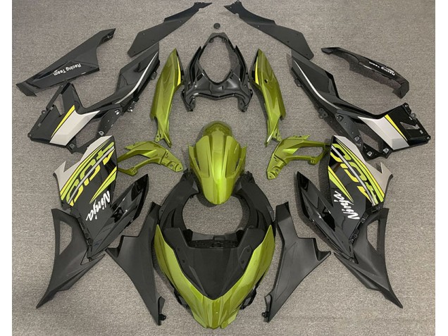 2018-2023 Jaune Liquide & Gris Kawasaki Ninja 400 Carénage Moto 2018-2023 Jaune Liquide & Gris Kawasaki Ninja 400 Carénage Moto