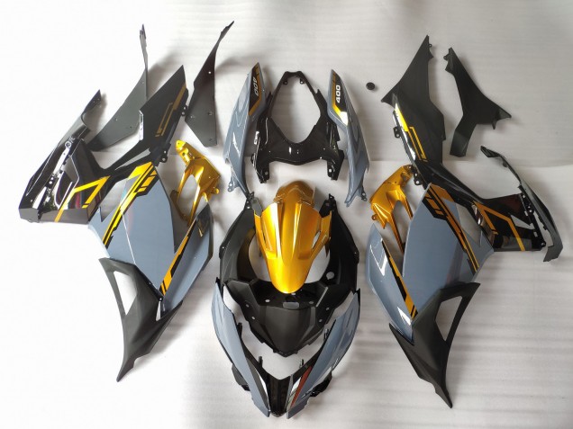 2018-2023 Nardo Gris & Or Kawasaki Ninja 400 Carénage Moto 2018-2023 Nardo Gris & Or Kawasaki Ninja 400 Carénage Moto