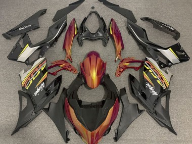 2018-2023 Orange Liquide & Gris Kawasaki Ninja 400 Carénage Moto