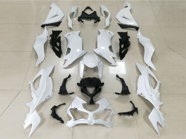 2019-2023 Blanc Brillant Kawasaki ZX6R Carénage Moto