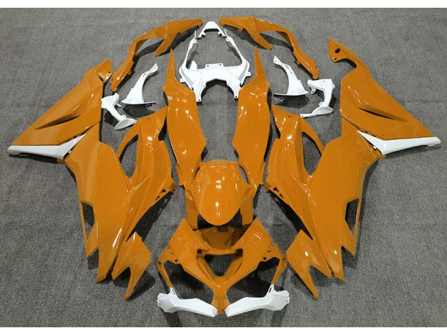 2019-2023 Orange Brillant & Blanc Kawasaki ZX6R Carénage Moto 2019-2023 Orange Brillant & Blanc Kawasaki ZX6R Carénage Moto
