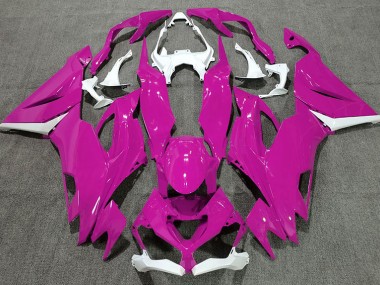 2019-2023 Rose Brillant & Blanc Kawasaki ZX6R Carénage Moto