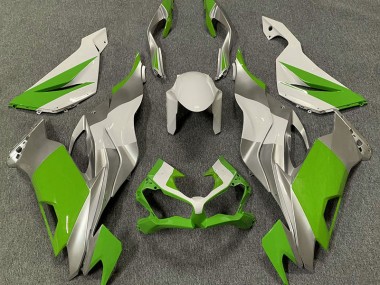 2019-2023 Vert Blanc & Argent Kawasaki ZX6R Carénage Moto