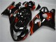 Carénages Moto Suzuki GSXR 600/750 2004-2005 - Noir Brillant Rouge Bande