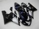 Carénages Moto Suzuki GSXR 600/750 2004-2005 - Noir Brillant Argent Bleu