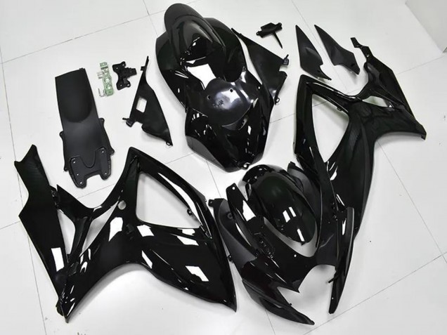 Kits Carénage Moto ABS Suzuki GSXR 600/750 2006-2007 - Noir Brillant