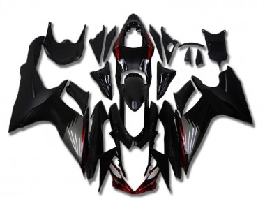 Carénages Moto Suzuki GSXR 600/750 2011-2024 - Noir Brillant Noir Mat Gris Rouge